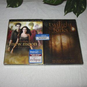 Twilight Saga New Moon & Twilight In Forks 2 DVD Set New Sealed